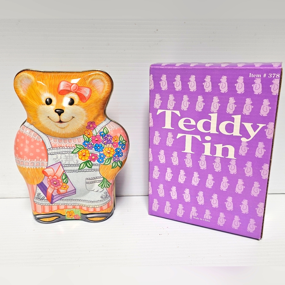 Vintage Teddy Bear Tin